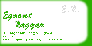 egmont magyar business card